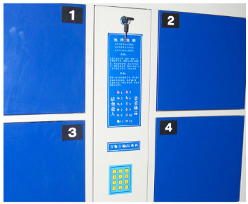 Waterproof Bag Steel Storage Locker Cabinet Face Recognition Electronic Smart Locker