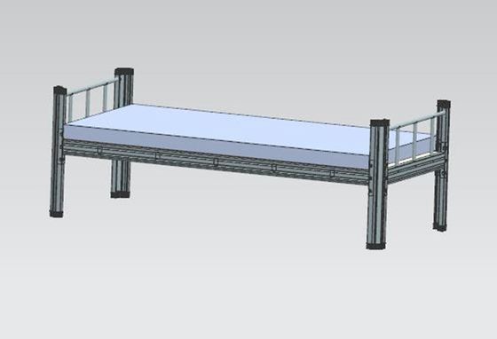Strong Metal Bedroom L1900mm Single Iron Bed For Students