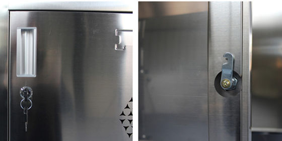 304 Stainless Steel Locker 6 Door Storage Cabinet Height 185cm