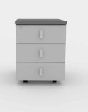 Modern Mobile Pedestal Filing Document Office Cabinet Drawer